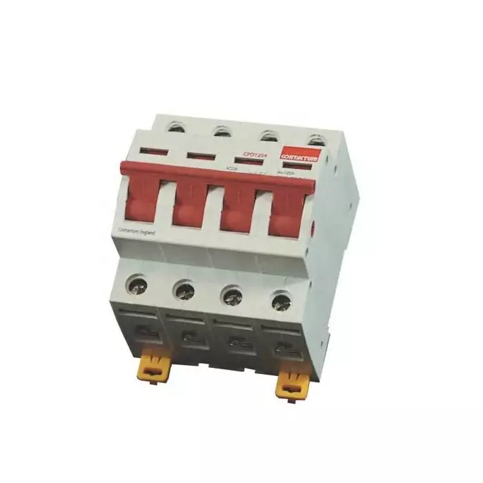 Contactum 4 Pole Isolator Switch-125A Maximum Current, CPD1254
