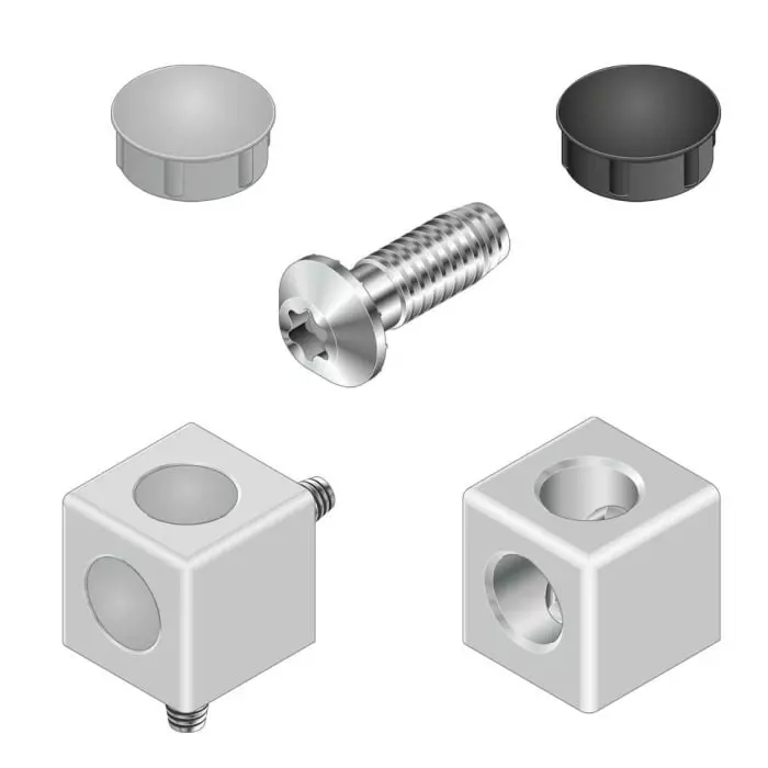 Bosch Rexroth Corner Connector, Connecting Component, Strut Profile 45 x 45 mm, Groove Size 10 mm, 3842523877