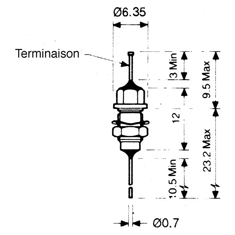 Oxley FLTM, Signal Filter, 350 V dc 1000MHz, 10A, Panel Mount, 4.7 (Dia.) x 32.7 mm