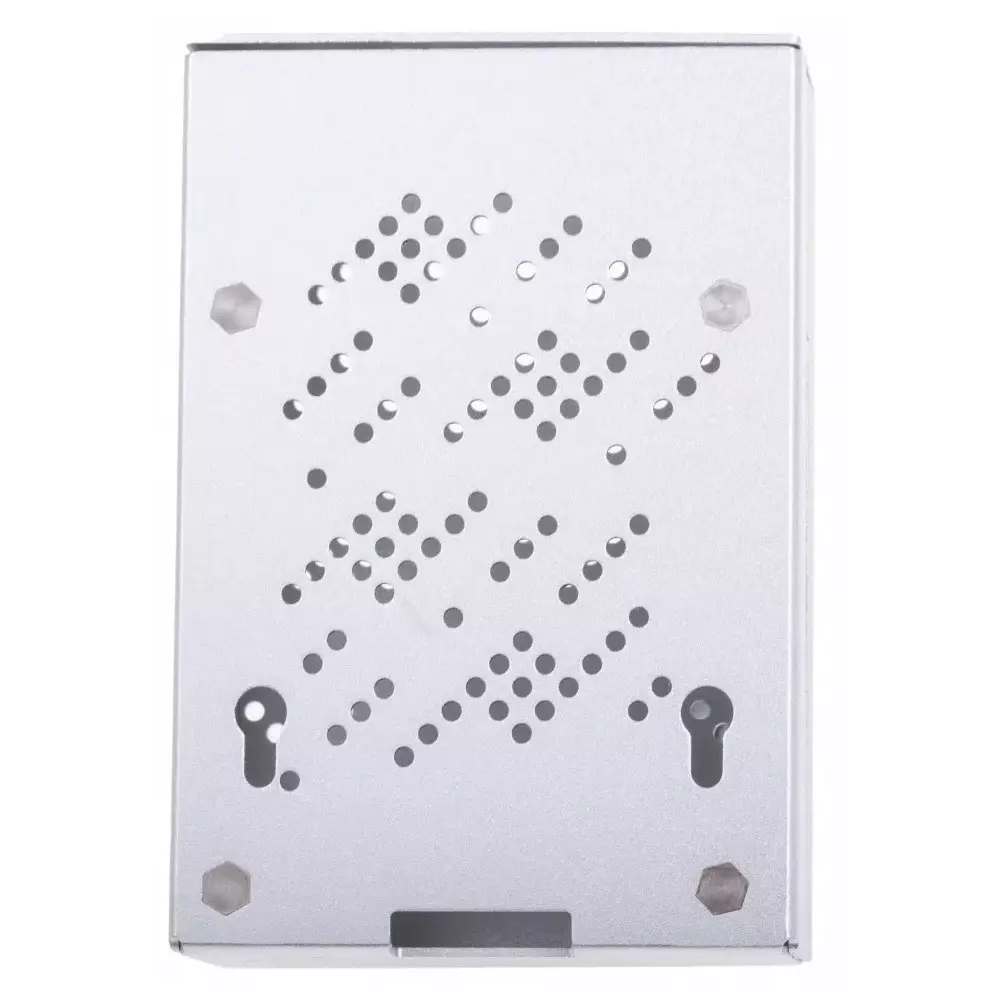 Okdo Aluminium Case for use with Raspberry Pi 4 Model in Grey, ZP-0095
