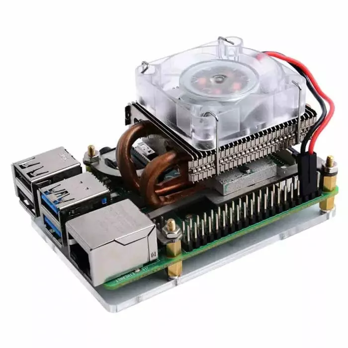 52Pi Low-Profile ICE Tower Cooling Fan For Raspberry Pi, EP-0112