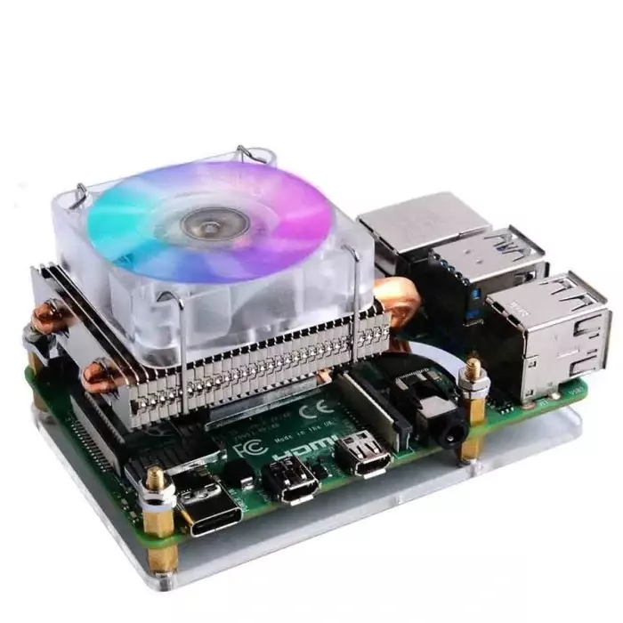 52Pi Low-Profile ICE Tower Cooling Fan For Raspberry Pi, EP-0112