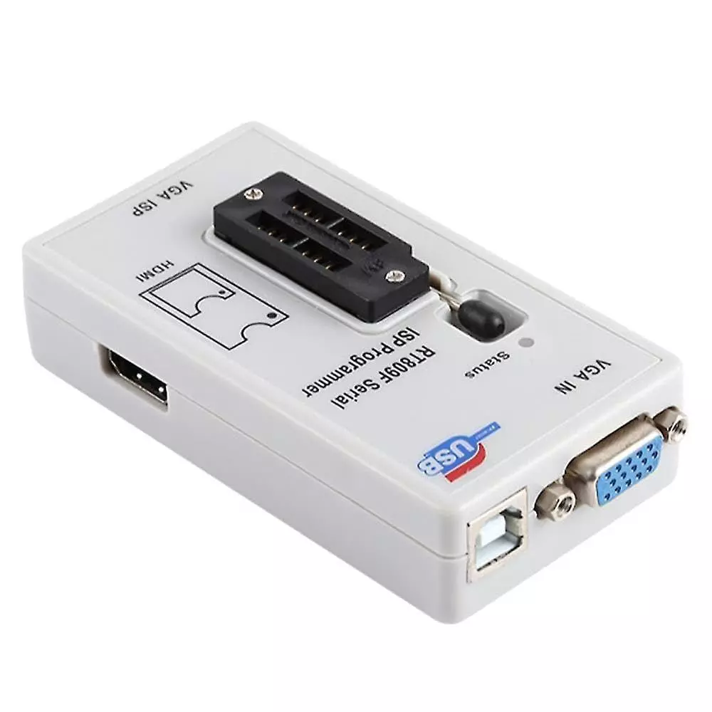 GENERIC ISP Programmer Kit with Cables & 21 Adapter Board for EEPROM, Flash Memory, MCU, VGA/HDMI Programming, RT809H