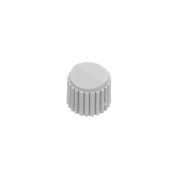 GRAYHILL Cylindrical Knob Plastic Gray 18 mm Outside Diameter, 11K5014-ECNG
