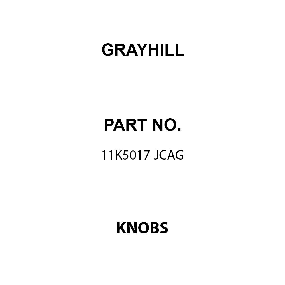 GRAYHILL Knobs Pointer/Selector Type Plastic Gray 9 mm Outside Diameter, 11K5017-JCAG