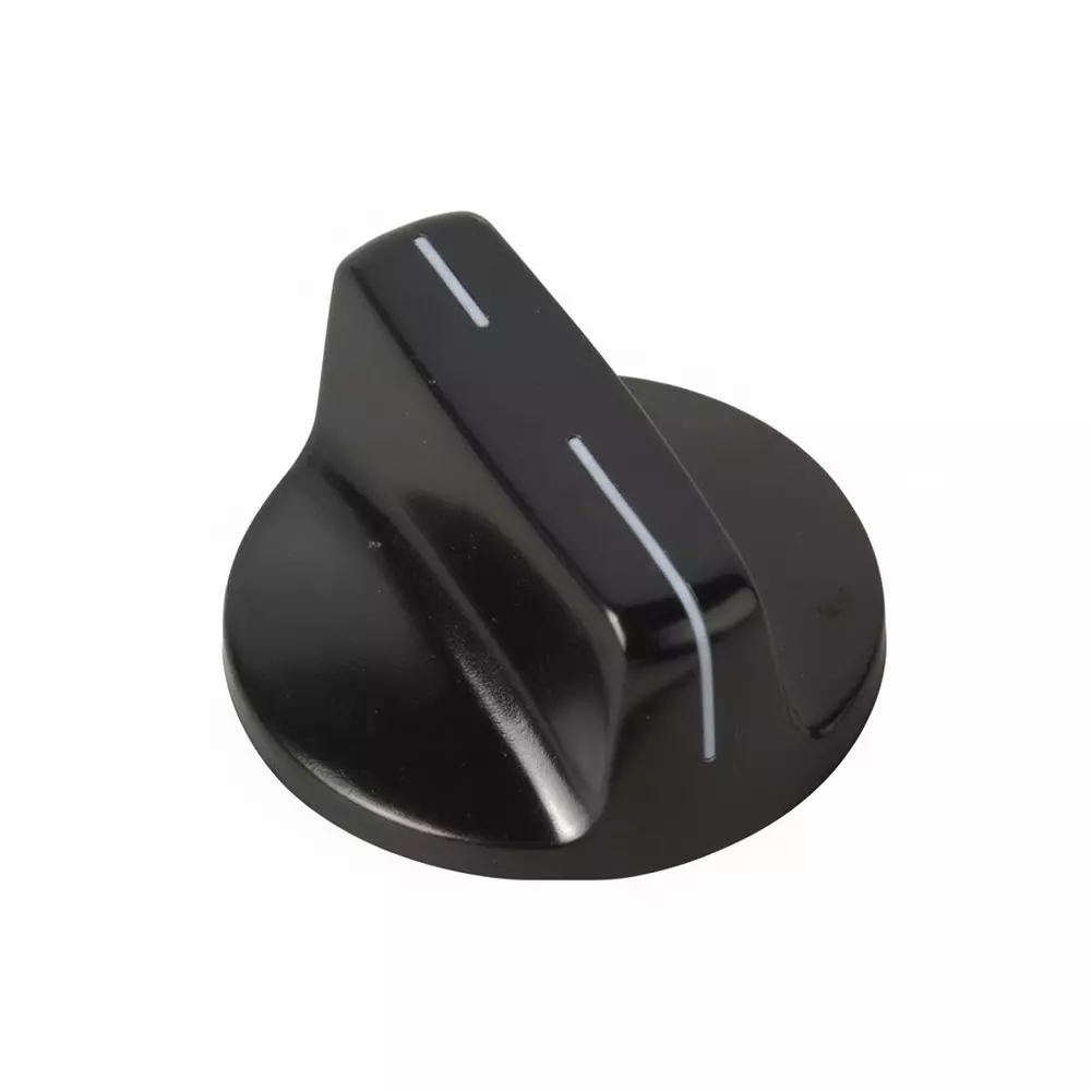 Ohmite 5000E Series Knobs Black 29 mm Outside Diameter, 5500E