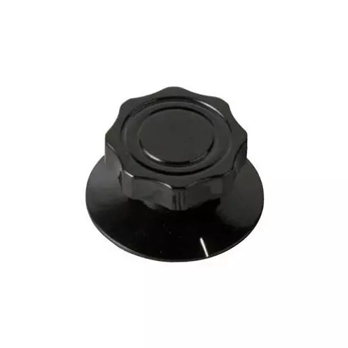 DAVIES MOLDING 4107 Series Cylindrical Knob with Skirt Skirted Design 6.35 mm (1/4 inch) Shaft Diameter, 4107AR