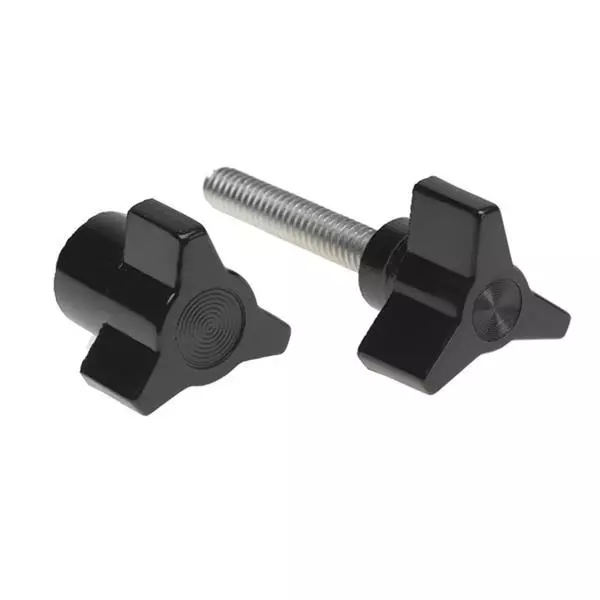 DAVIES MOLDING 3025 Series Clamping Knob Black 28 mm Outside Diameter, 3025HB