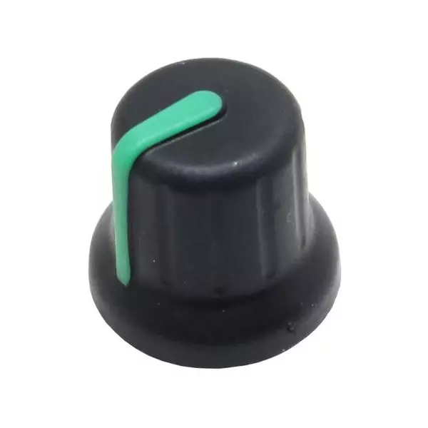 Eagle Plastic Devices Knobs Plastic Black 16 mm Diameter, 450-BA460