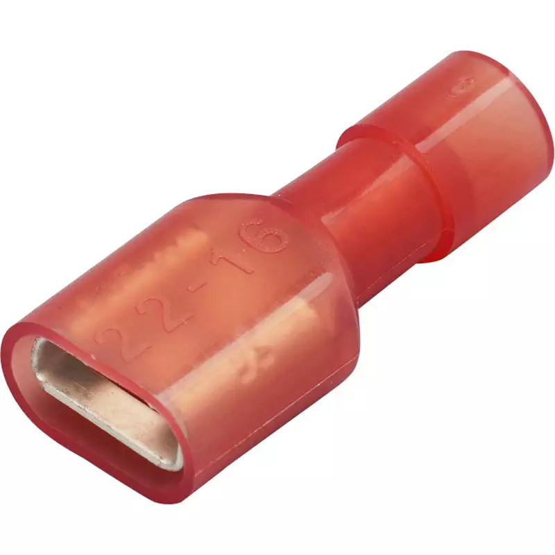 MonotaRO Plug Connection Terminal 250 Type Female Rated Voltage 300 V dimension l 22.0 mm dimensions b 6.6 mm, 38385279 (Pack of 100 Pcs)
