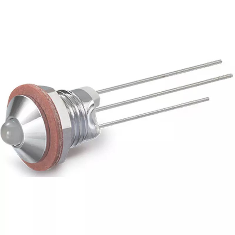 Sato Parts Indicator Lamp LED Bracket Round Type Φ5 mm Bullet Type LED Lens, DB-18-F-CH