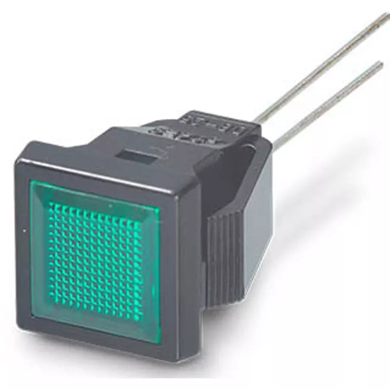 Sato Parts Indicator Light LED Bracket Square Lens 9X9 mm Flat Lens, DB-25-F-BG