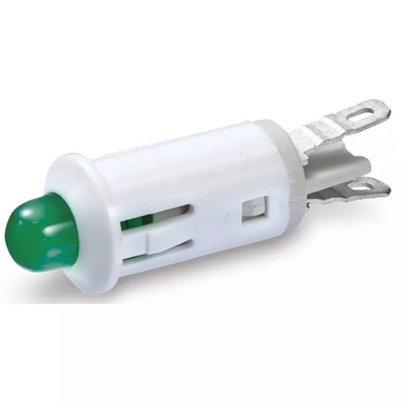 Sato Parts Indicator Light LED Bracket Round Φ5 mm Bullet-Shaped LED Lens, DB-40-F-WG