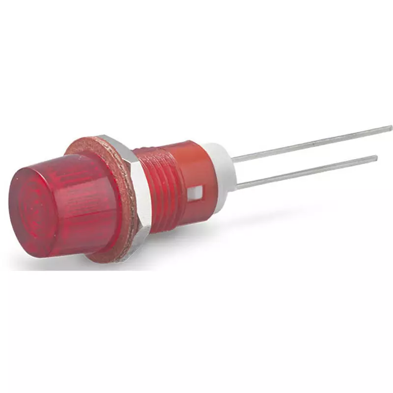 Sato Parts Indicator Light LED Bracket Round Φ8 mm Convex Lens, DB-8-F-R