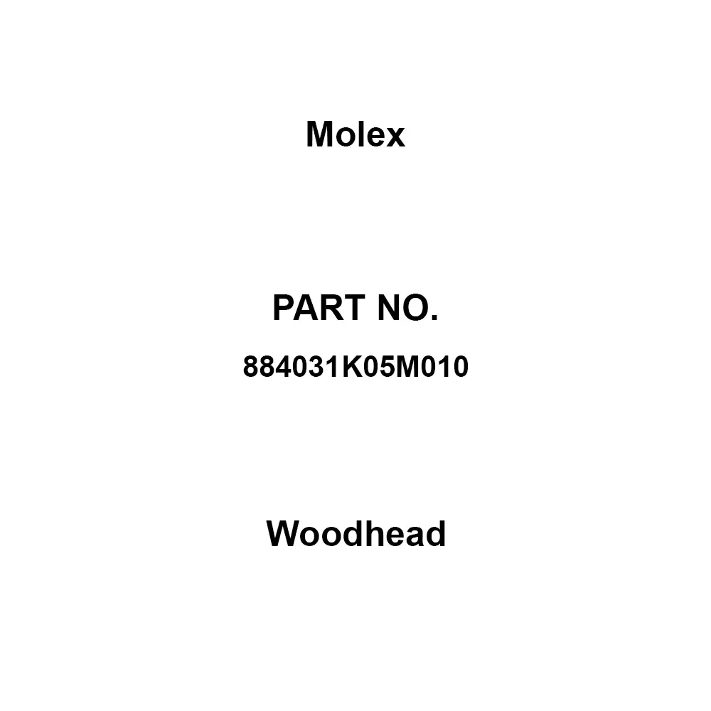 Molex Woodhead 250 AC/DC V Rated Voltage 4 A Rated Current 22 Applicable Wire Range Awg, 884031K05M010