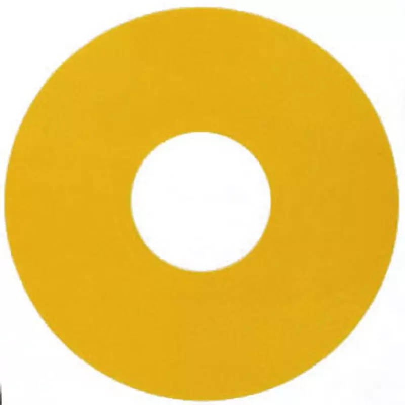 SUS Emergency Stop Seal Plain Language Display For Φ22 to Φ30 switches L Suitable For BlACk Letter Color, C8P-025S