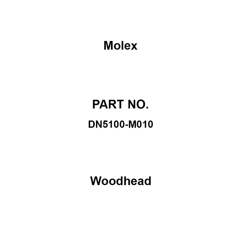 Molex Woodhead 300 AC/DC V Rated Voltage 8 A Rated Current 18 Applicable Wire Range Awg, DN5100-M010