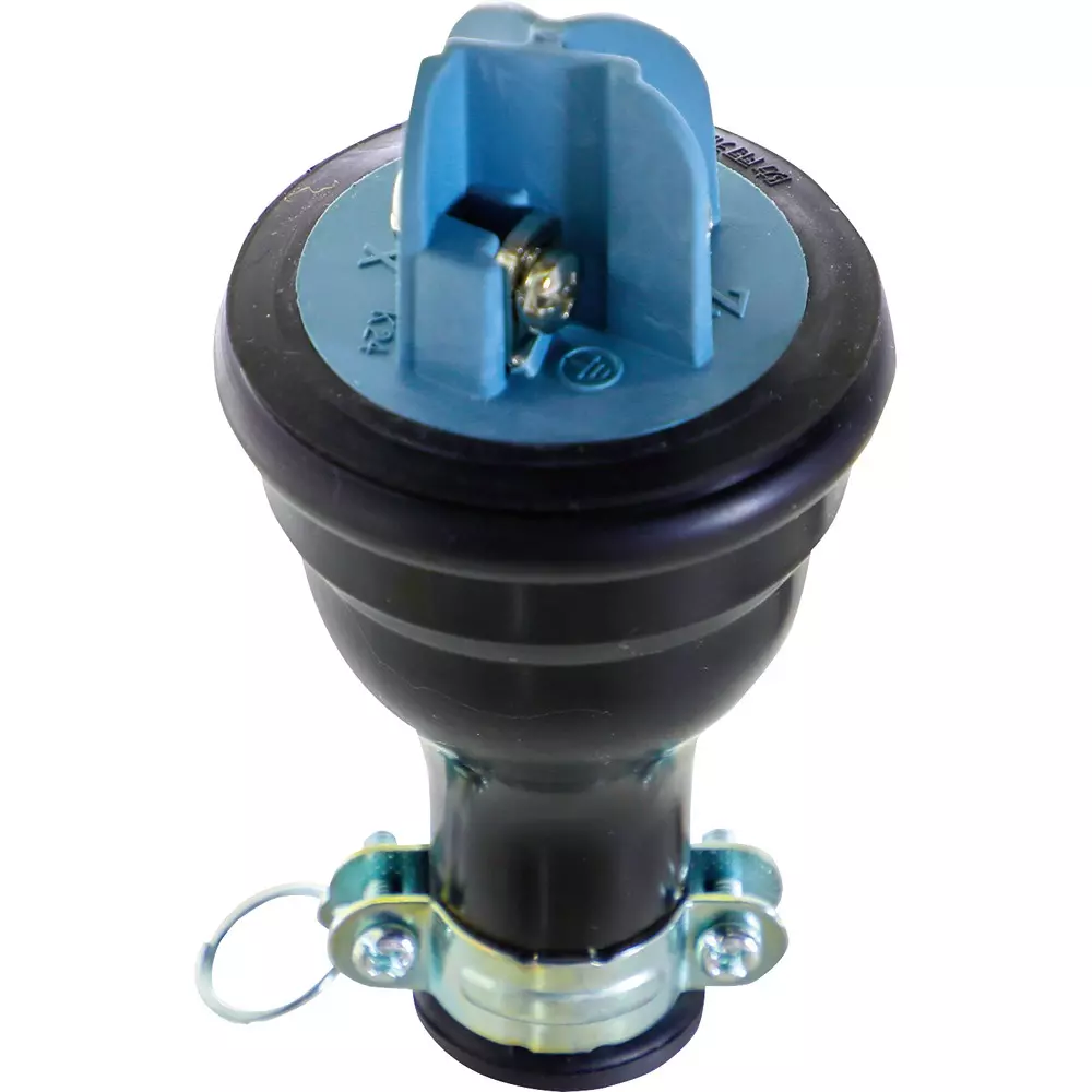 TRUSCO Waterproof Plug 250 V Rated Voltage 20 A Rated Current 2 CT.VCT3.5 to 5.5 mm² Compatible Cable, TMP2520