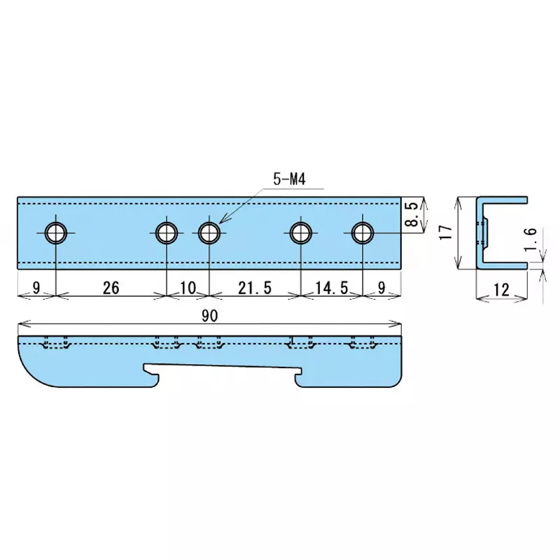 kameda-denki-mini-base-for-m4-mounting-screws-s-23-4