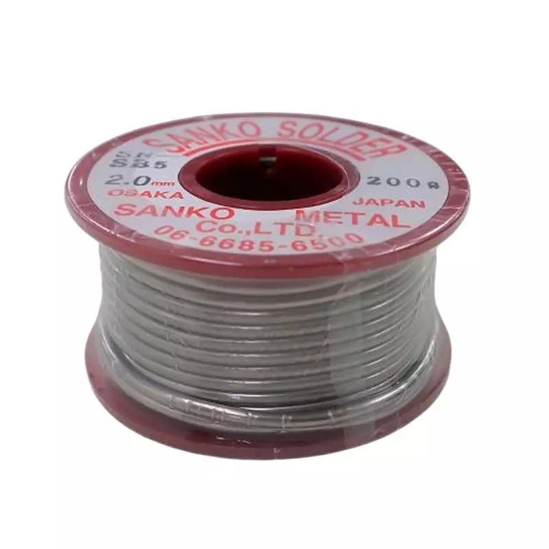 Esco Copper Tube Solder 200/roll g Capacity 2.0 mm Wire Diameter Tin: 95%, Antimony: 5% Ingredient, EA310B-2