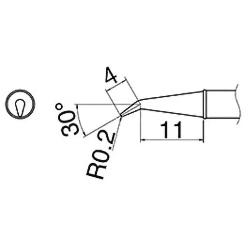 Esco Replacement Tip 30℃ Point Angle 400℃ C Setting Temperature Replacement tip for EA304 AL. Specifications, EA304AL-35