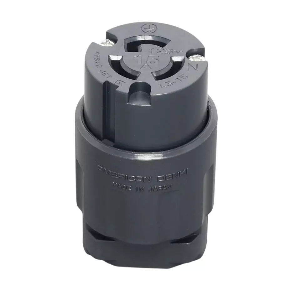 AMERICAN DENKI Hook-Type Connector Body 2 PNCT-VCT2 mm² Compatible cable Grounding surface P 15 A 125 V Rating, 3114N-L5