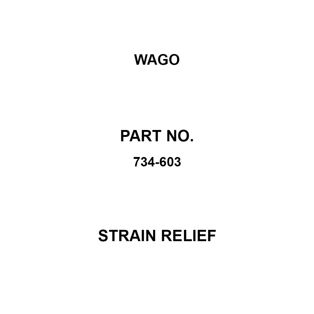 Wago Strain Relief Light gray Color 3.0 No. of Pole 3.5 Cell Spacing, 734-603 (Pack of 25)
