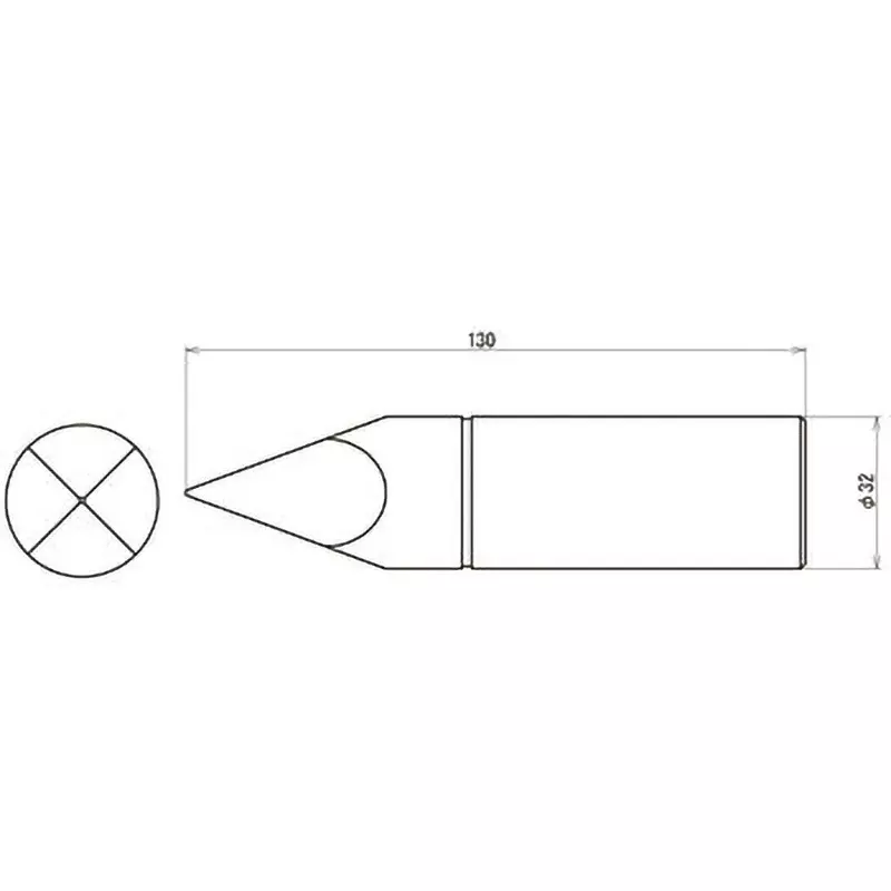 Sure Replacement Tip SSS-750I, SSS-750 J Suitable Soldering Iron, SSS-750I-T
