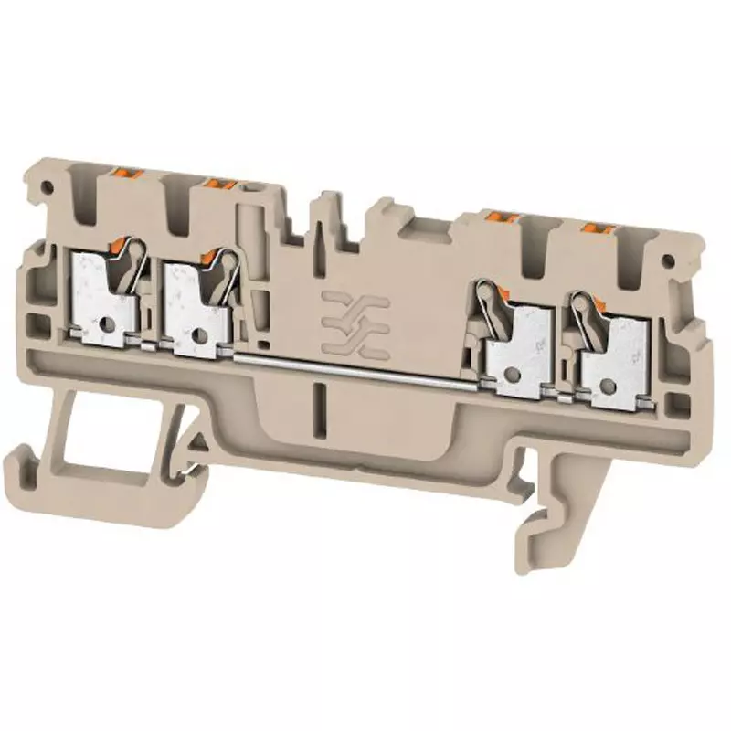 Weidmuller Push-In Type 1 Number of Level 33.5 mm Depth TS 35 Suitable Rails, 1552690000 A4C 1.5