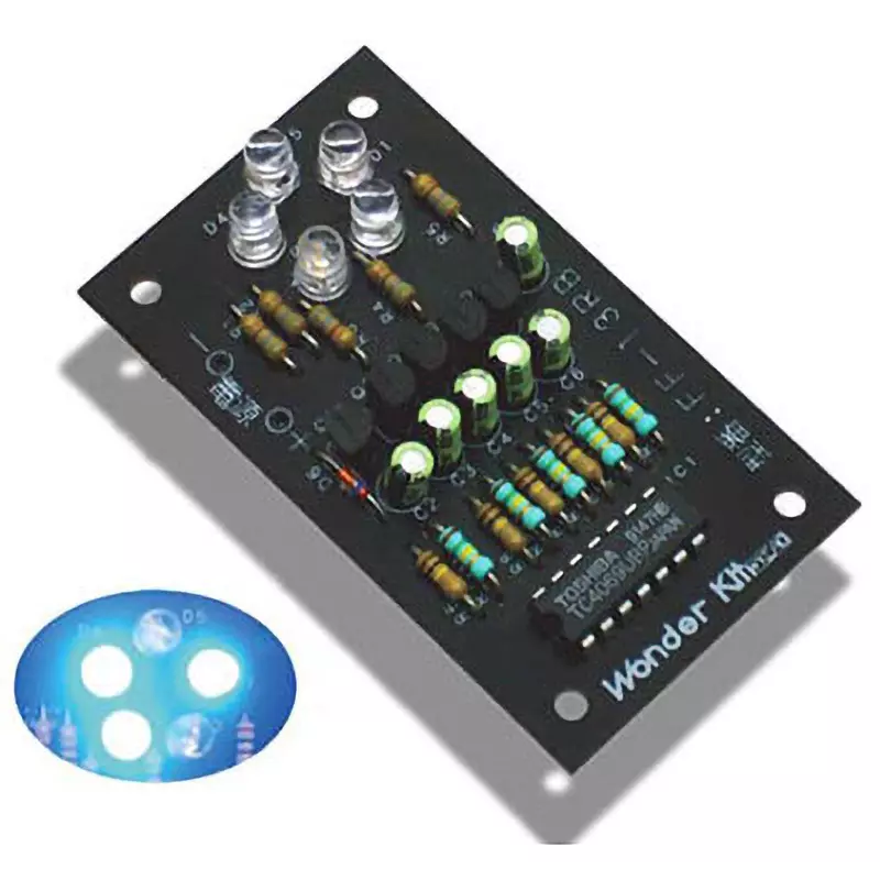 Wonder Kit Flasher Approx. 14 (at 9 V DC) Operating Current Blue Light Colour, FF-13RB2
