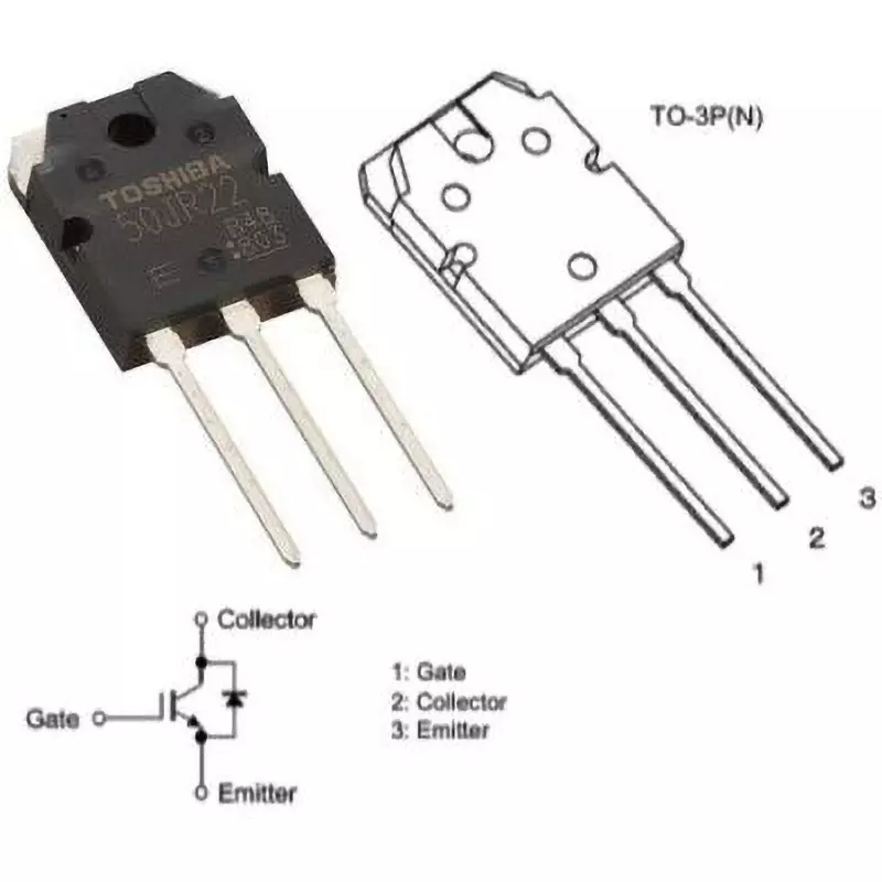 Toshiba N-Channel IGBT Through-Hole Mounting 3 Pole, GT50JR22