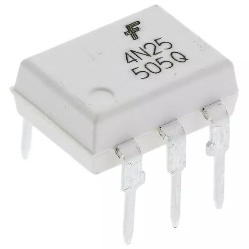 ON SEMICONDUCTOR Photocoupler Through-Hole Mounting 6 Pole, 4N25M (Pack of 5)