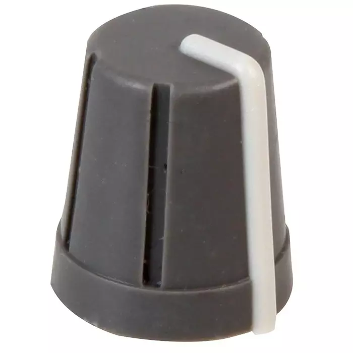 Multicomp KNOB, SOFT TOUCH, D SHAFT, GREY, CR-R4-5