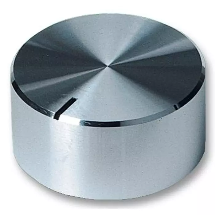 Multicomp KNOB, ALUMINIUM, SPUN, 14MM, 14S-2D