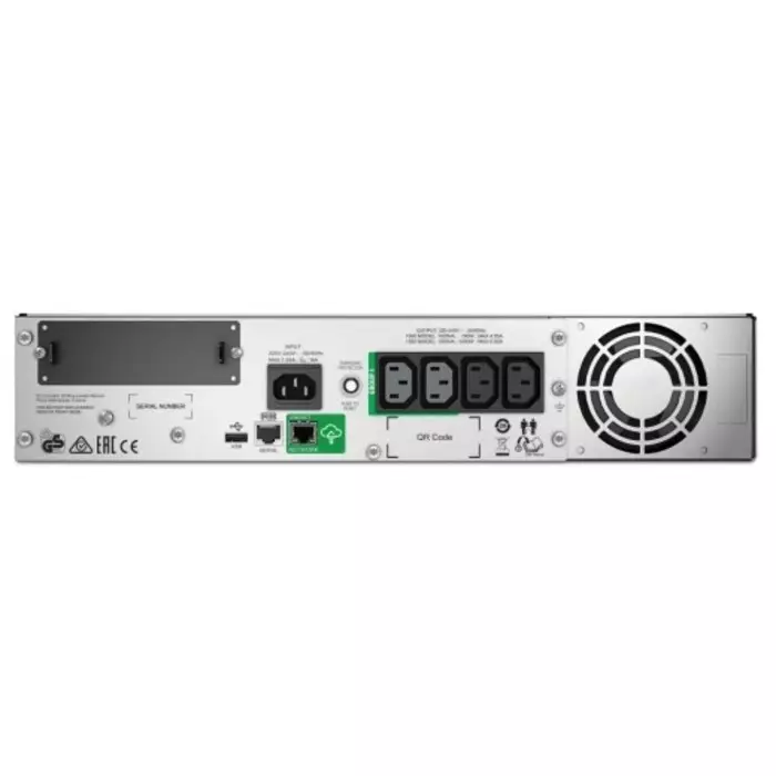 APC 160 - 286V Input Rack Mount Uninterruptible Power Supply, 1500VA (1kW), Smart-UPS SMT, SMT1500RMI2UC