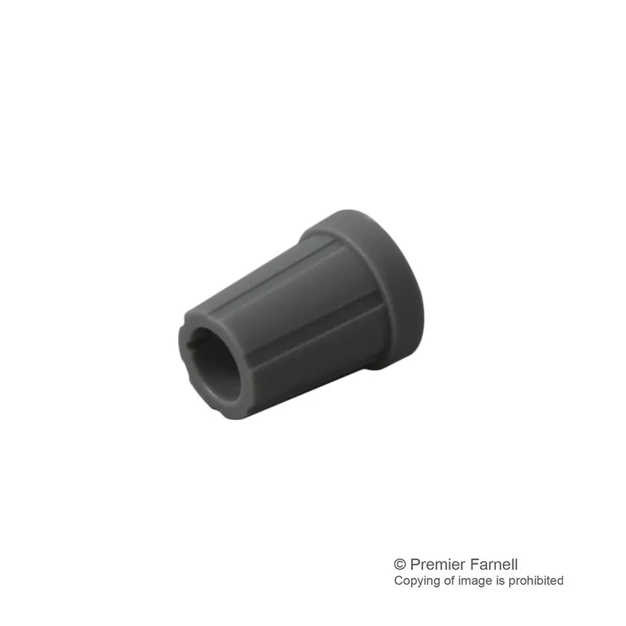 Multicomp KNOB, 15MM, GREY, 6MM DIA SHAFT, CP-AA15-180D/B5