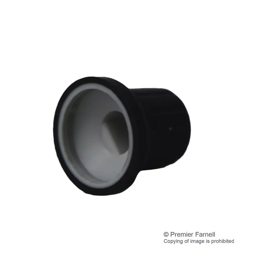 Multicomp KNOB, 15.7MM, BLACK, NO LINE, CR-BAB-6-D