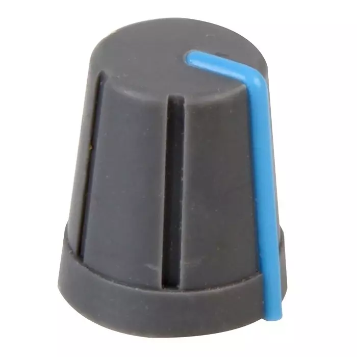 Multicomp KNOB, SOFT TOUCH, D SHAFT, GREY, CR-R4-3