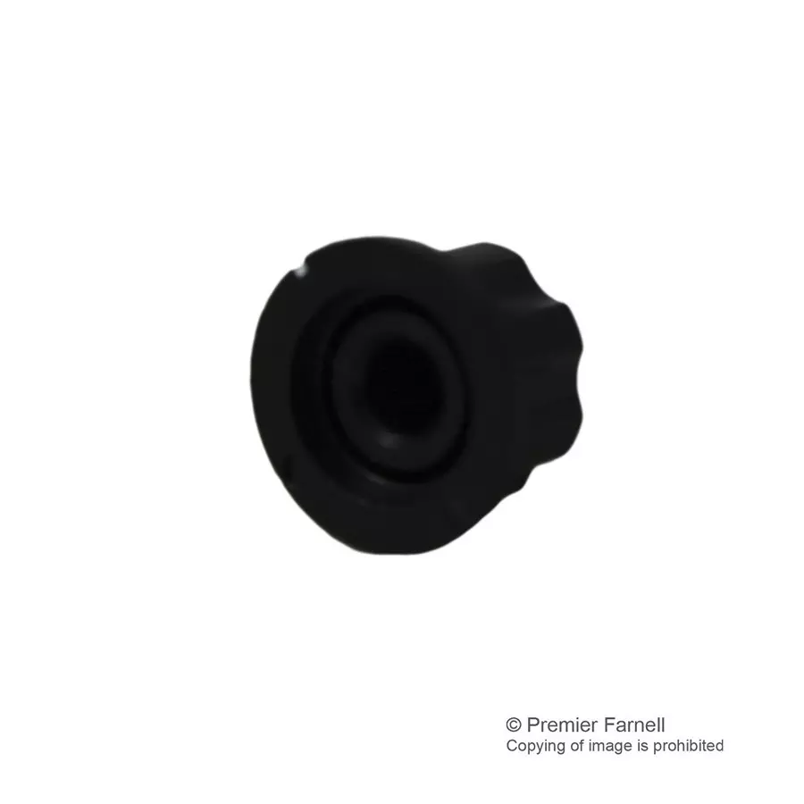 Multicomp KNOB, PLASTIC, 20MM, AL CAP, CF-X4-M-T18