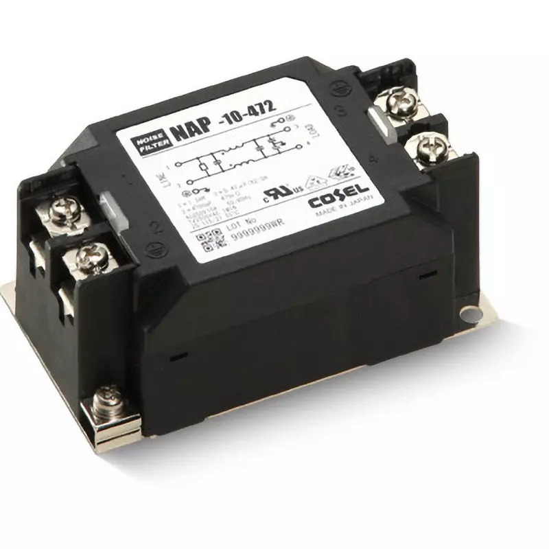 Cosel Noise Filter 16 Amp Current 100 mohm at 500 V DC Insulation Resistance, NAP-16-332