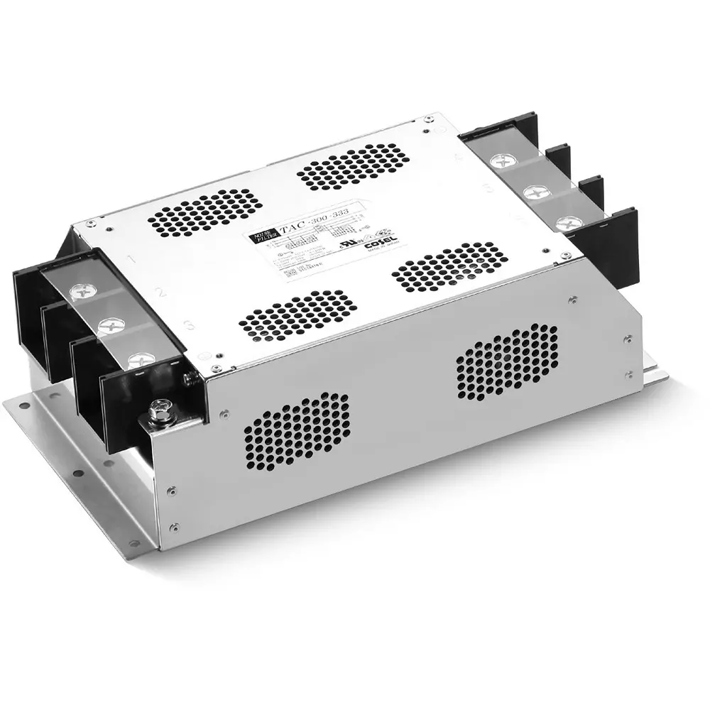 Cosel Noise Filter 300 Amp Current 100 mohm at 500 V DC Insulation Resistance, TAC-300-223-U