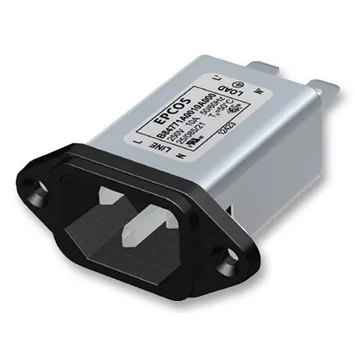 EPCOS Filter, Inlet, Iec, 10A, 250V Ac/Dc, B84771C0010A000