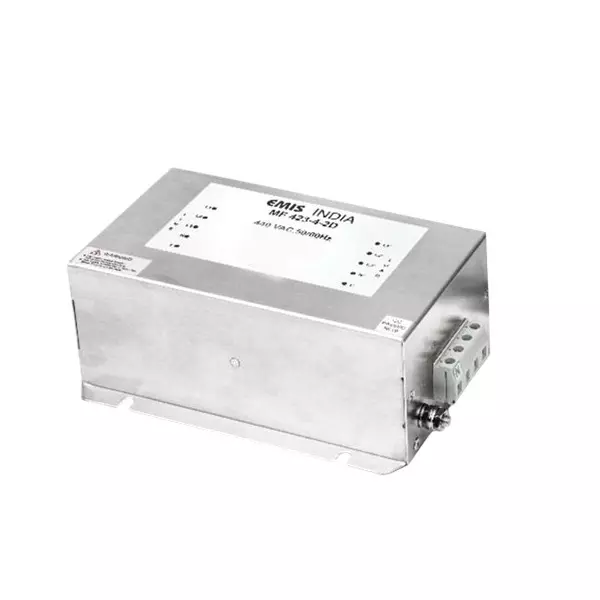 EMIS MF 423-4-2D Three Phase EMI Filter 15 A Current Rating and 250 V AC Operating Voltage with Shockproof Terminal, S42D000015C