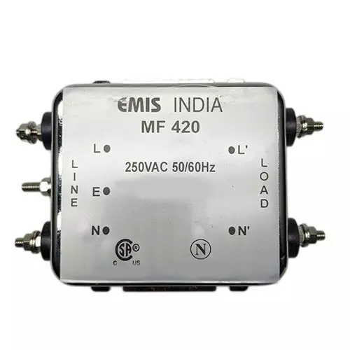 EMIS MF 420 Single Phase EMI Filter 30 A Current Rating and 250 V AC Operating Voltage, S420000030N