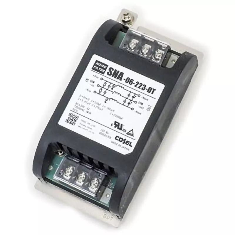 Cosel Noise Filter Screw Terminal 6 Amp Rated Current, SNA-06-223-DT