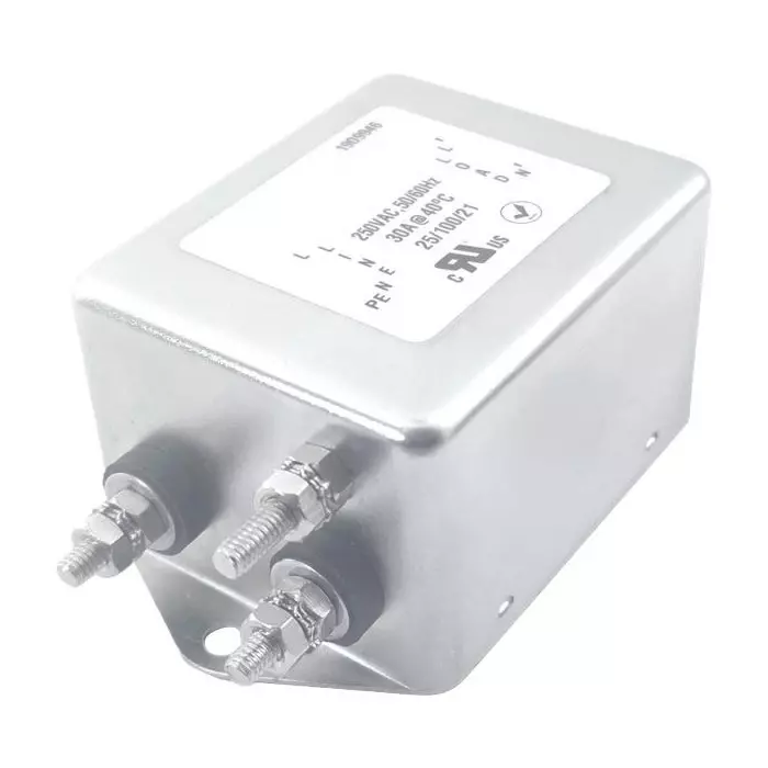 MULTICOMP PRO Power Line Filter 30 Amp Current Rating 250 V AC Voltage 1 Stage No. of Stages, MP007486