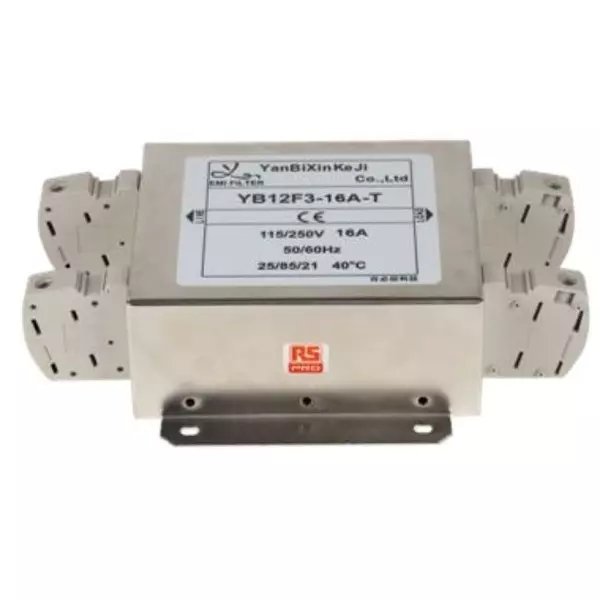 RS PRO Power Line Filter 1 mΩ Resistance Chassis Mount, 2378707 (Pack of 18 Pcs)