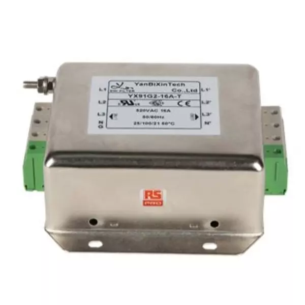 RS PRO Power Line Filter 1.5 mΩ Resistance Chassis Mount, 2378754