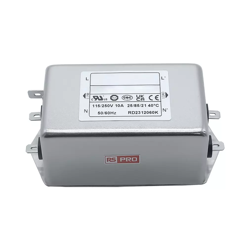RS PRO Power Line Filter 5.0 mA Leakage Current, 2867298