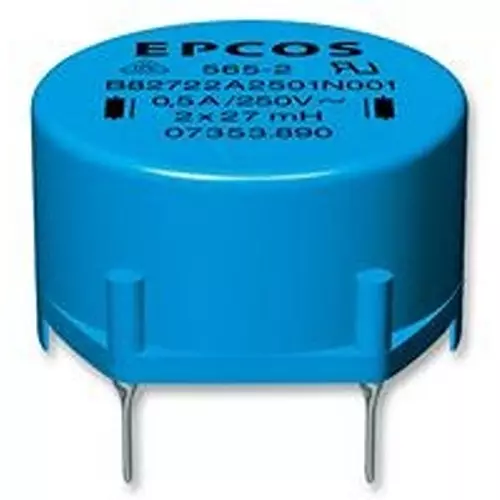 EPCOS Filter, Common Mode Choke, 2.2Mh, 2A, B82722A2202N001